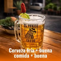 Cerveza y bebidas en jardín